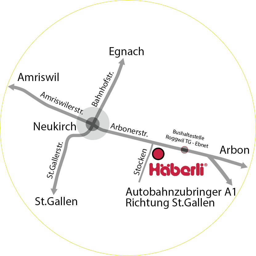 Lageplan Häberli Zentrum